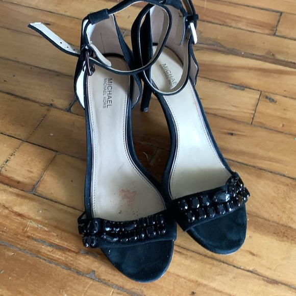 Michael Kors Black Patent Leather Ankle-Strap Heels - Picture 2 of 7